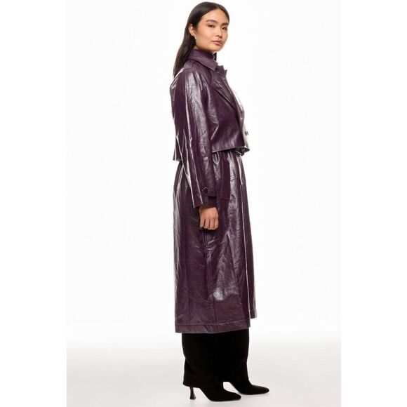 Rosetta Getty 
Layered Faux Leather Trench Coat 💚 - Picture 13 of 14